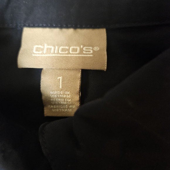 Chicos 3/4 sleeve button down shirt washed nvr worn - Picture 3 of 5